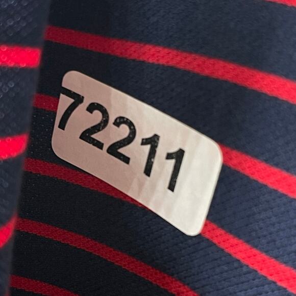 POLO RALPH LAUREN Shirt Men XL Golf Polo Striped Short Sleeve Cotton Pique Black - Picture 13 of 13